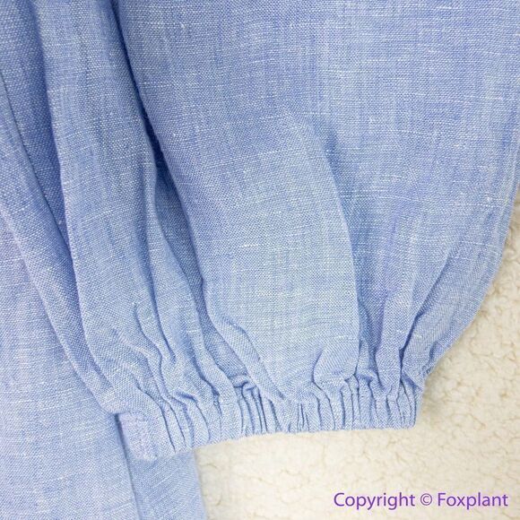 NEW J. the tall Crew Linen daydream dress in French‎ blue, tall MT - Picture 11 of 16